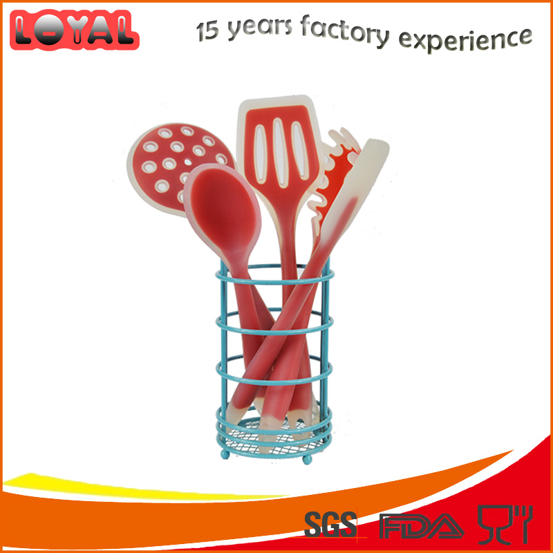 5 pcs eco-friendly silicone kitchen utensil set