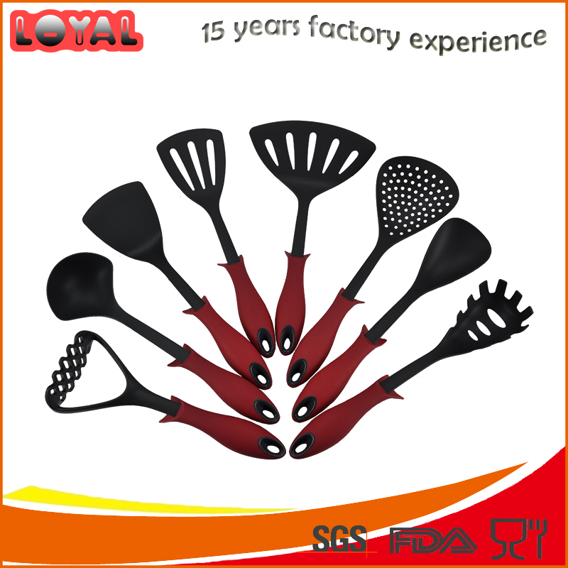 food grade nylon kitchen utensils set of 8pcs