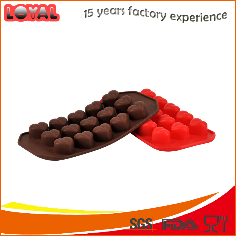 Valentine's Day heart shaped silicone chocolate mold Valentine's Day heart shaped silicone chocolate mold