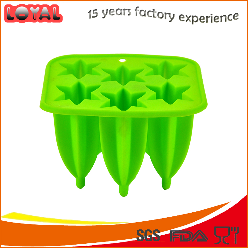 Ice cream maker silicone umbrella shaped ice mold