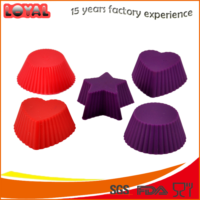 Multi styles colorful cupcake baking mold