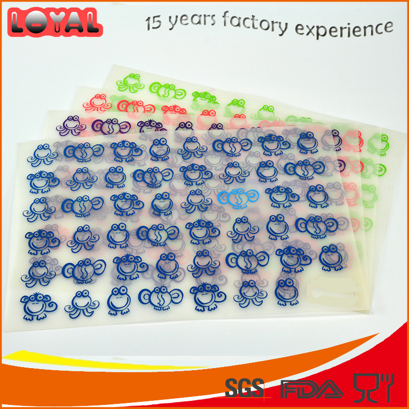 Anti-slip silicone baking mat with customized printing Anti-slip silicone baking mat with customized printing