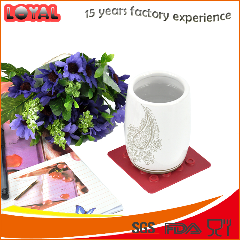 Customized soft silicone coaster tea cup mat wine glass pad Customized soft silicone coaster tea cup mat wine glass pad