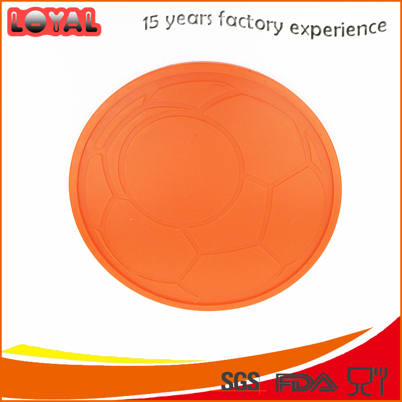 Skidproof round shaped silicone placemat drinks cup pad Skidproof round shaped silicone placemat drinks cup pad