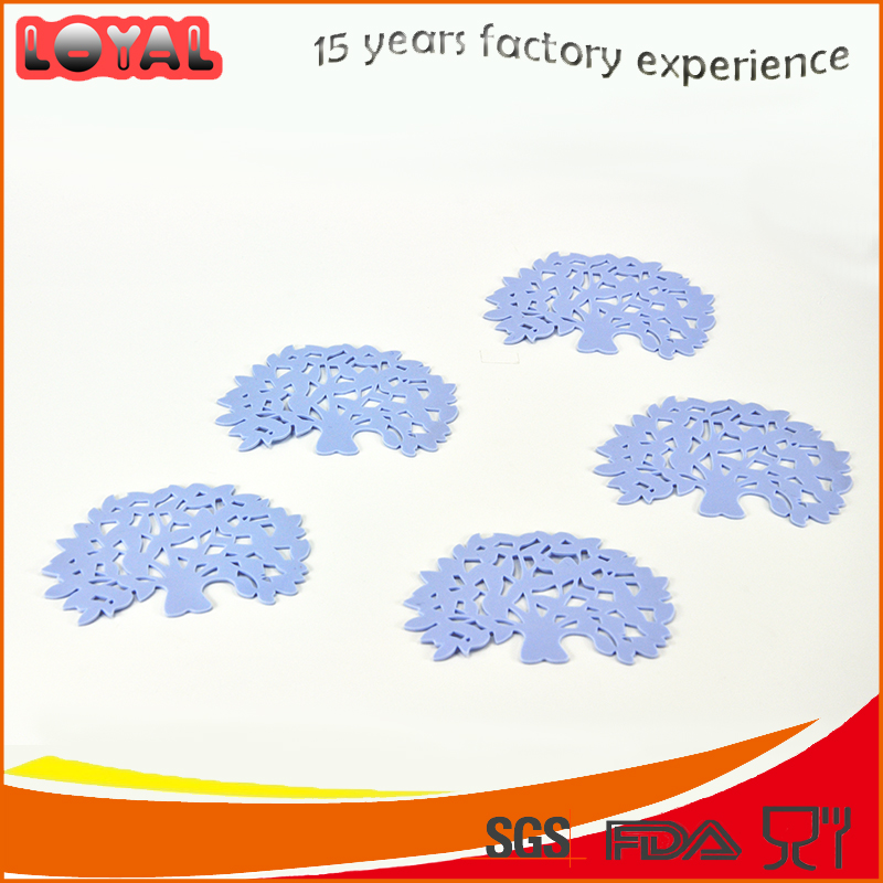 Tree shaped silicone mug mat cup pad dish place mat Tree shaped silicone mug mat cup pad dish place mat