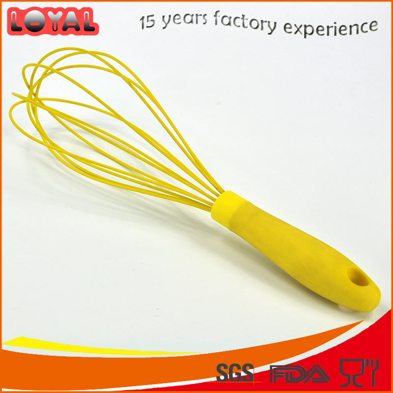 Food standard silicone egg breaker with TPR handle