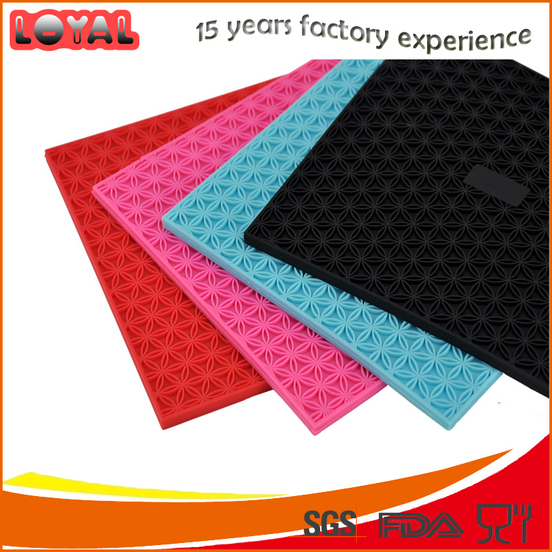 Rectange shaped silicone heatproof pot mat Rectange shaped silicone heatproof pot mat