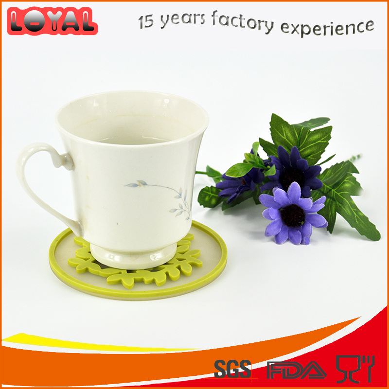 High quality embossed round shaped silicone coaster cup pad glass bottle mat High quality embossed round shaped silicone coaster cup pad glass bottle mat
