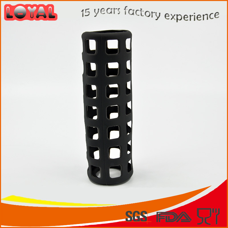 Drop resistance silicone drinking bottle sleeve heatproof cup holder 