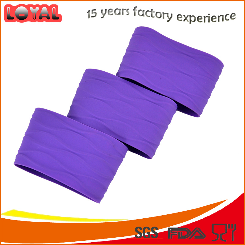 Anti-scald silicone glass cup sleeve ceramic cup holder