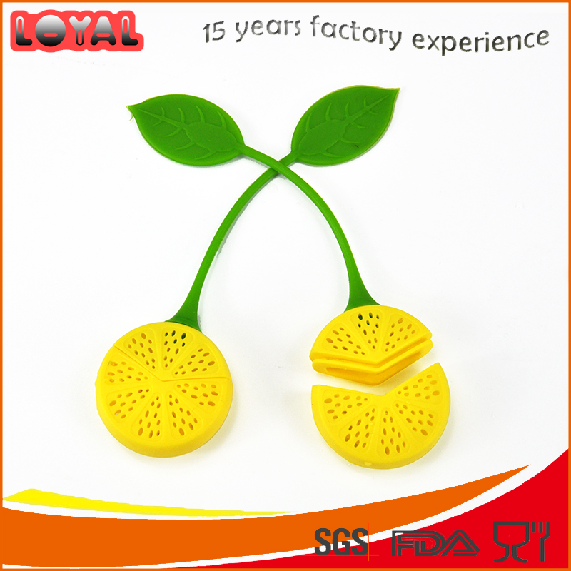 Food grade silicone lemon shaped tea filter ingredients infuser